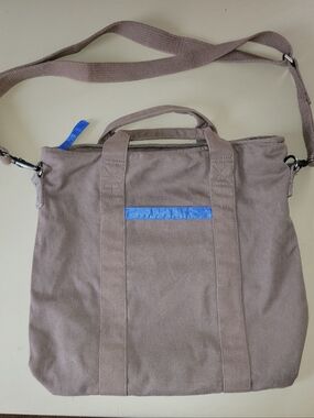 NWT Armani Exchange Brown Canvas Bag With removeable adjustable strap.